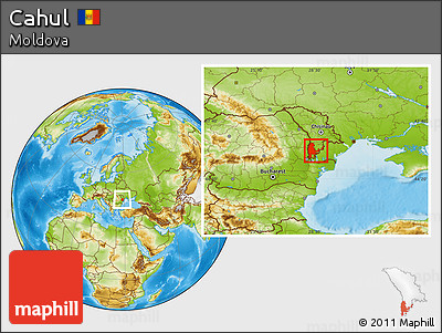 Physical Location Map of Cahul