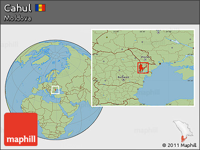 Savanna Style Location Map of Cahul