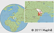 Savanna Style Location Map of Cahul, highlighted country, within the entire country