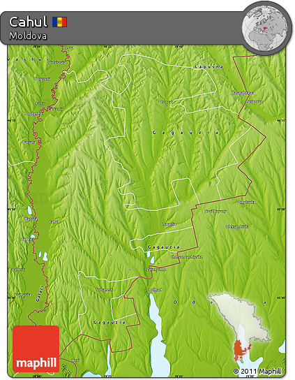 Physical Map of Cahul