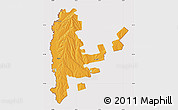 Political Map of Cahul, cropped outside