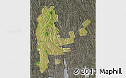 Satellite Map of Cahul, darken, semi-desaturated