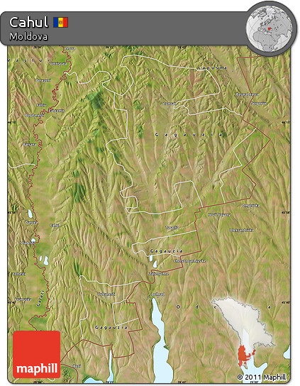 Satellite Map of Cahul