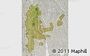 Satellite Map of Cahul, lighten, semi-desaturated