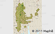 Satellite Map of Cahul, shaded relief outside