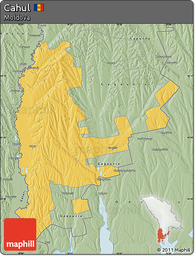 Savanna Style Map of Cahul