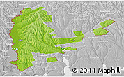 Physical Panoramic Map of Cahul, lighten, desaturated