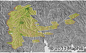 Satellite Panoramic Map of Cahul, desaturated