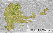 Satellite Panoramic Map of Cahul, lighten, desaturated