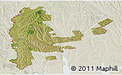 Satellite Panoramic Map of Cahul, lighten