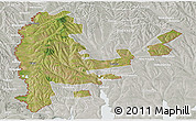 Satellite Panoramic Map of Cahul, lighten, semi-desaturated
