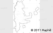 Blank Simple Map of Cahul, cropped outside, no labels