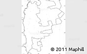 Blank Simple Map of Cahul, no labels