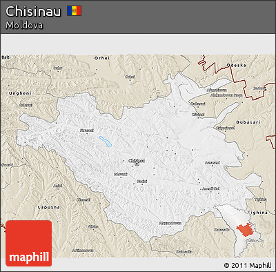 Classic Style 3D Map of Chisinau