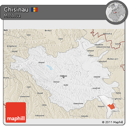 Classic Style 3D Map of Chisinau