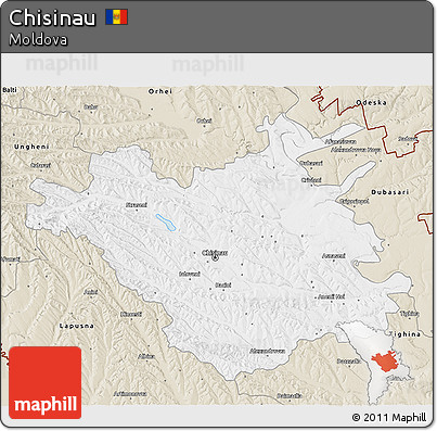 Classic Style 3D Map of Chisinau