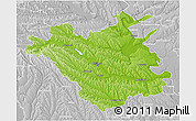 Physical 3D Map of Chisinau, lighten, desaturated