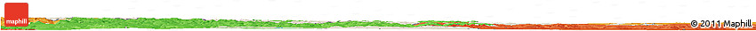 Shaded Relief Horizon Map of Chisinau, political outside