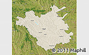 Shaded Relief Map of Chisinau, satellite outside