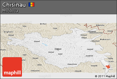 Classic Style Panoramic Map of Chisinau