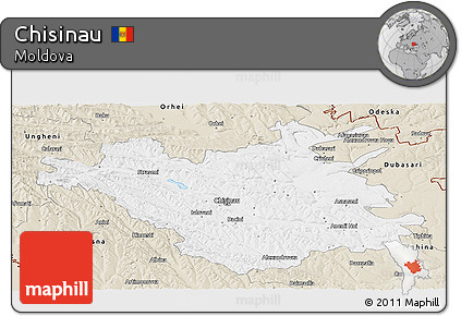 Classic Style Panoramic Map of Chisinau