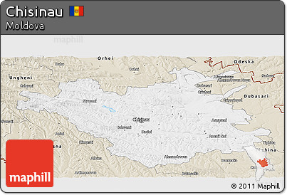 Classic Style Panoramic Map of Chisinau