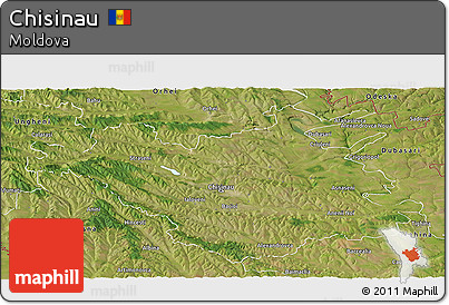 Satellite Panoramic Map of Chisinau