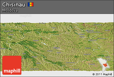 Satellite Panoramic Map of Chisinau