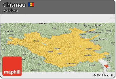 Savanna Style Panoramic Map of Chisinau