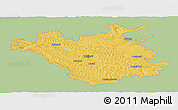 Savanna Style Panoramic Map of Chisinau, single color outside