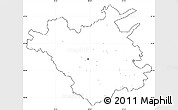 Blank Simple Map of Chisinau, cropped outside, no labels