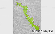 Physical 3D Map of Dubasari, lighten, desaturated