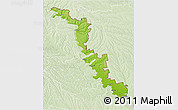 Physical 3D Map of Dubasari, lighten