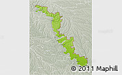 Physical 3D Map of Dubasari, lighten, semi-desaturated