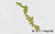 Satellite 3D Map of Dubasari, cropped outside