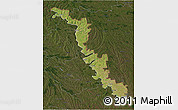 Satellite 3D Map of Dubasari, darken