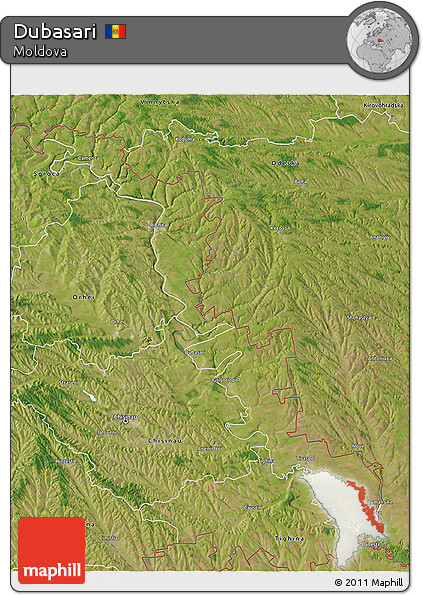 Satellite 3D Map of Dubasari