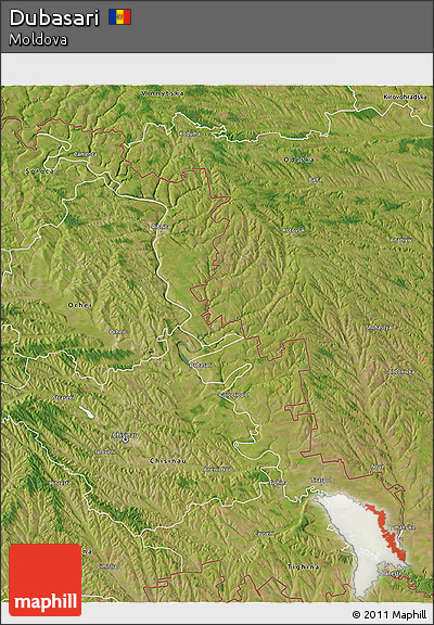 Satellite 3D Map of Dubasari