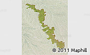 Satellite 3D Map of Dubasari, lighten
