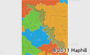 Satellite 3D Map of Dubasari, political outside
