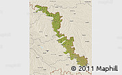 Satellite 3D Map of Dubasari, shaded relief outside