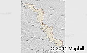 Shaded Relief 3D Map of Dubasari, desaturated