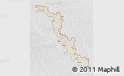 Shaded Relief 3D Map of Dubasari, lighten, desaturated