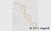 Shaded Relief 3D Map of Dubasari, lighten, semi-desaturated