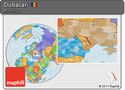 Political Location Map of Dubasari