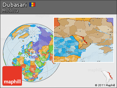 Political Location Map of Dubasari