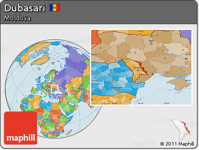 Political Location Map of Dubasari
