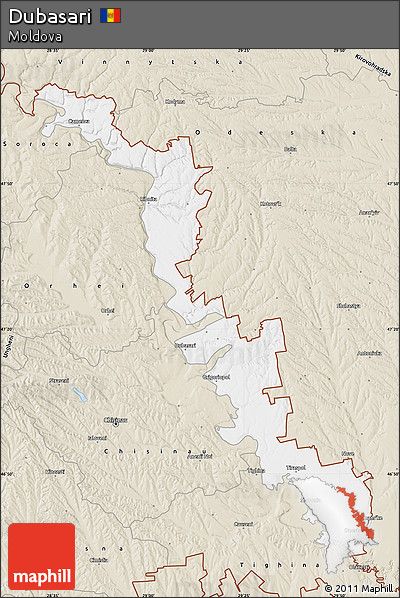 Classic Style Map of Dubasari