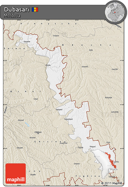 Classic Style Map of Dubasari