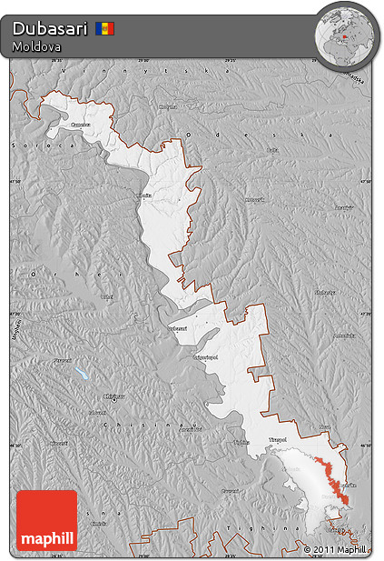 Gray Map of Dubasari